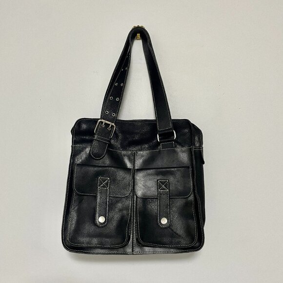 Yo Reinare Black Leather Bag - Made in Columbia - Picture 1 of 16